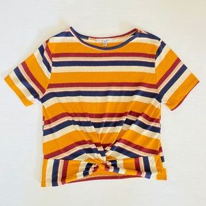 Striped yellow tee